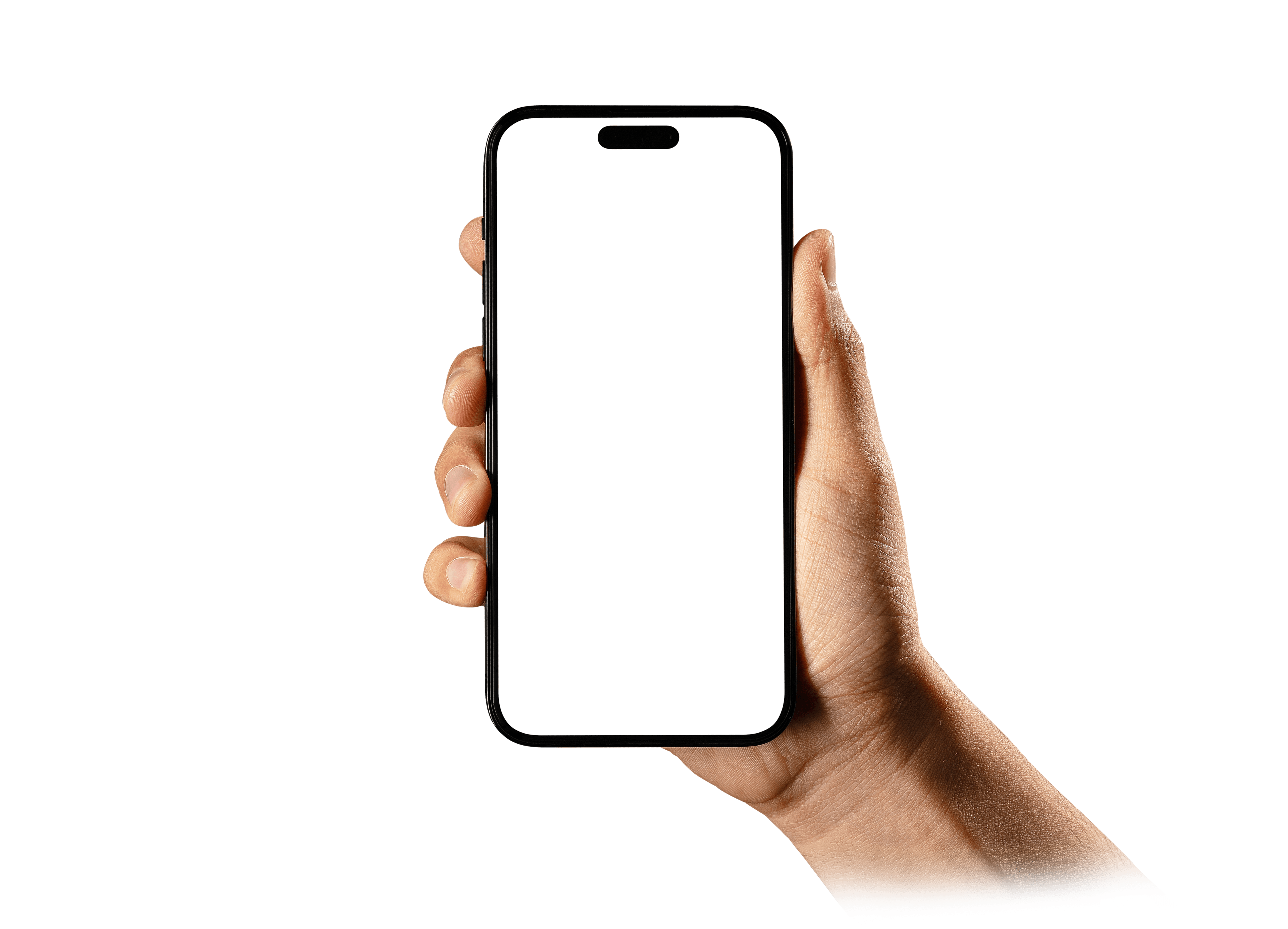Hand holding phone